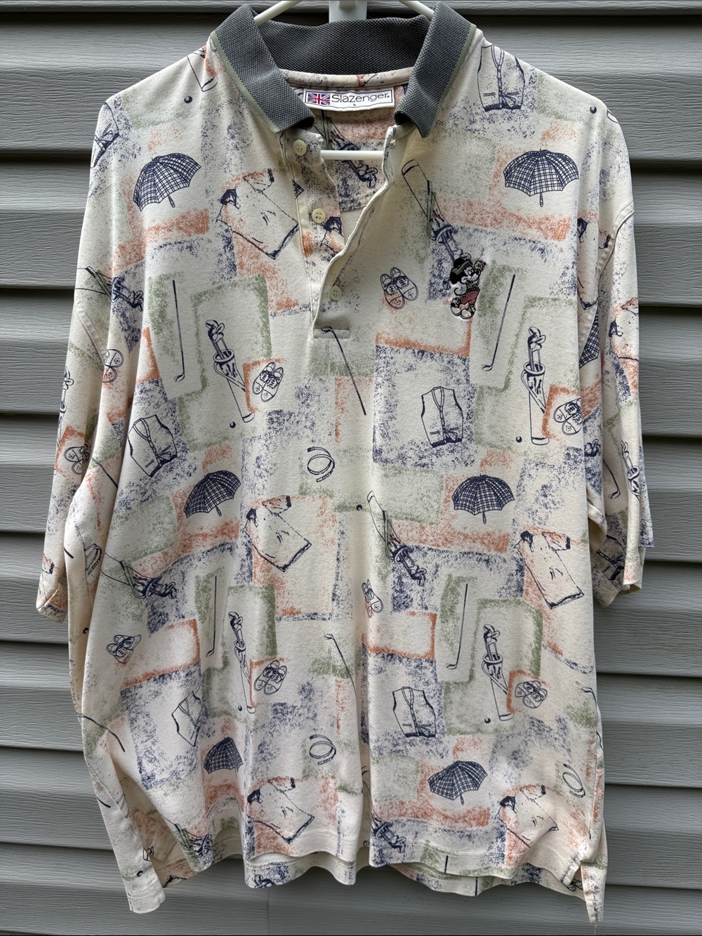 Slazenger | Vintage Mickey Mouse Disney Golf Polo size Large